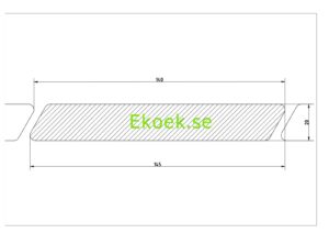 P6 145 20 Förkolnade och borstade staketbrädor av nordisk gran